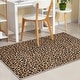 preview thumbnail 7 of 6, Well Woven Animal Prints Leopard Novelty Animal Print Flat Pile Rug 3'3" x 5' - Brown