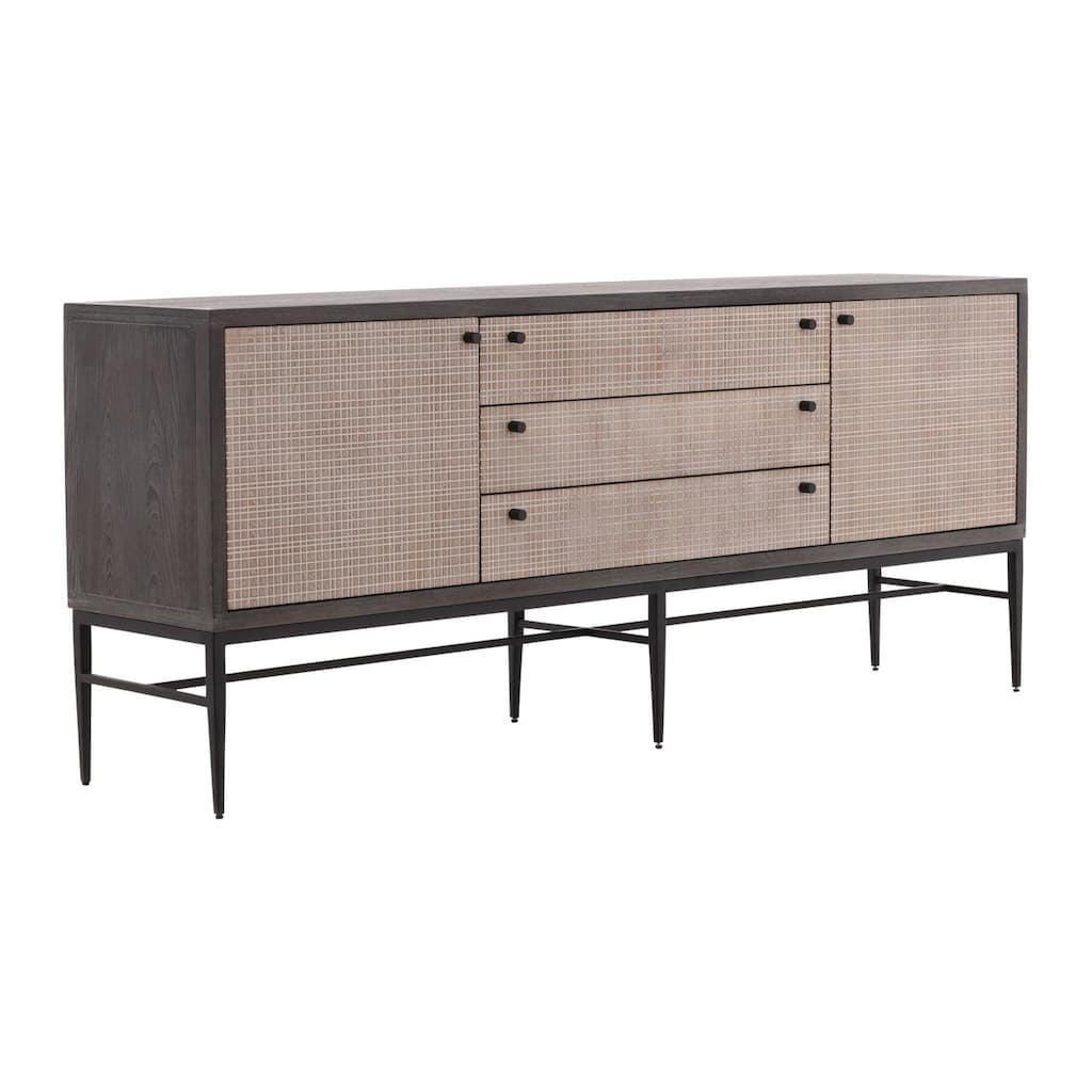 Furniture Classics Glacier Elm Wood and Iron Storage Sideboard
