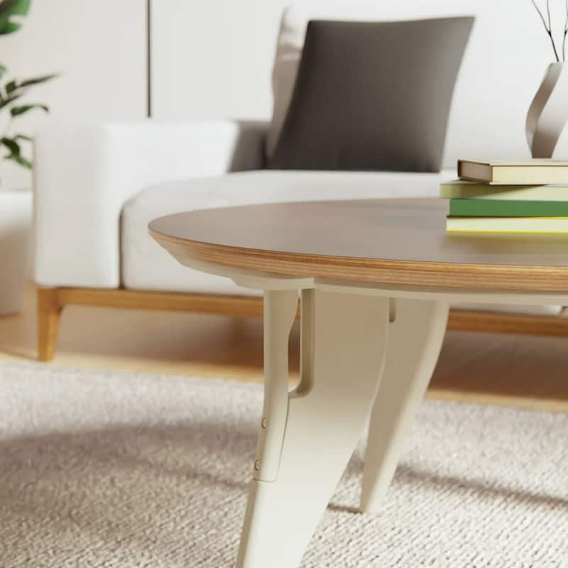 Hoek Round Coffee Table - 34" L x 34" W x 15" H