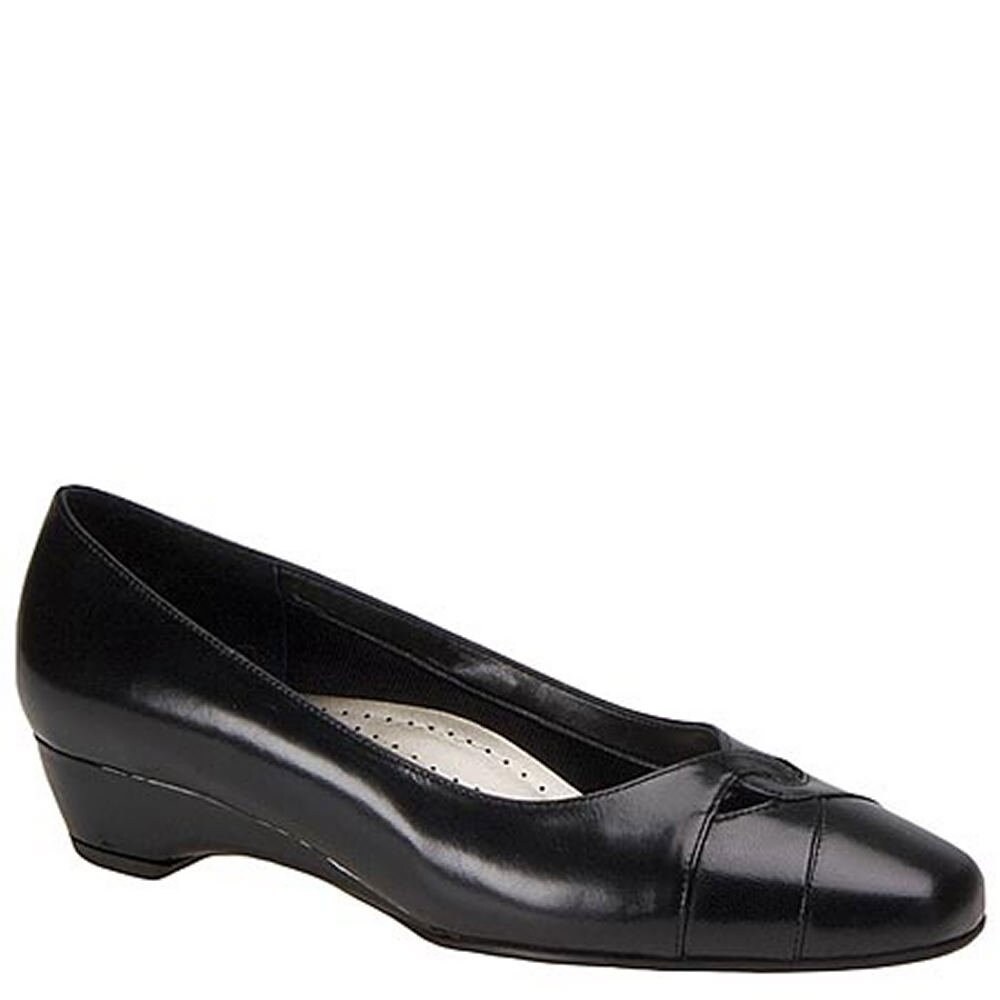 narrow black flats