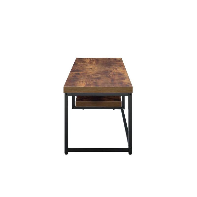 59" Industrial TV Stand with Storage Shelf & Metal Legs for Living Room