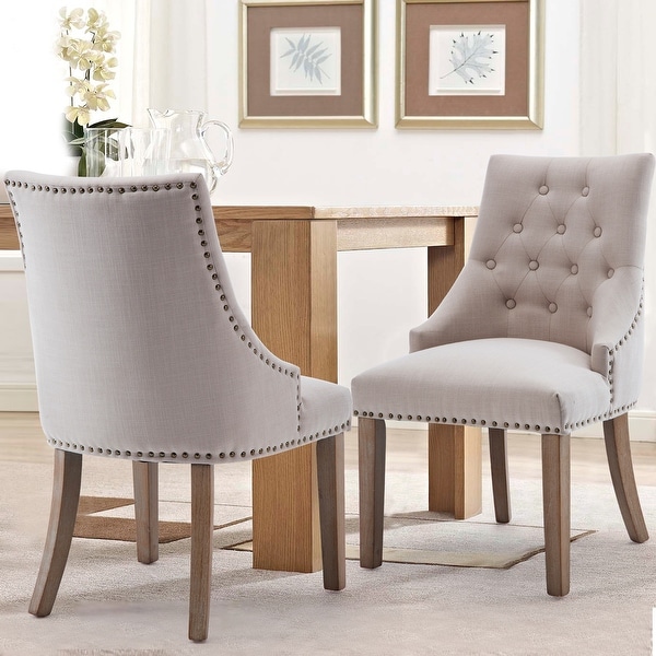 Best Quality Furniture Button-tufted Dining Chairs (Set of 2) - On Sale ...