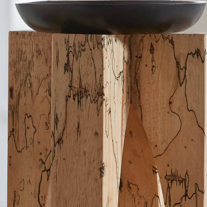 Uttermost Ilva Wood Candleholders Set/2 - 6x15x6