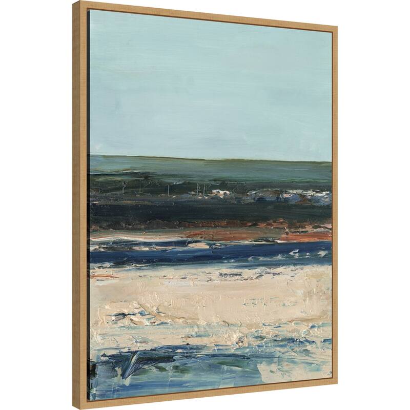 Amanti Art Rich Coastline II by Ethan Harper Framed Canvas Wall Art Print - Sylvie Maple