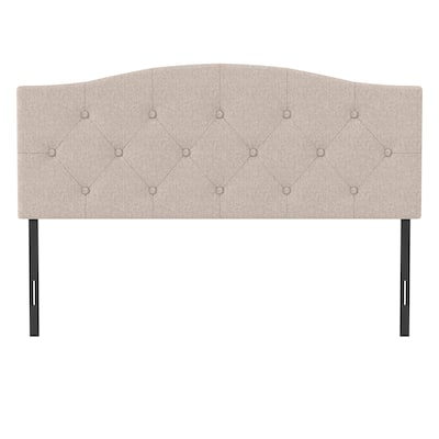 Living Essentials by Hillsdale Provence Upholstered Arch Adjustable Tufted Headboard