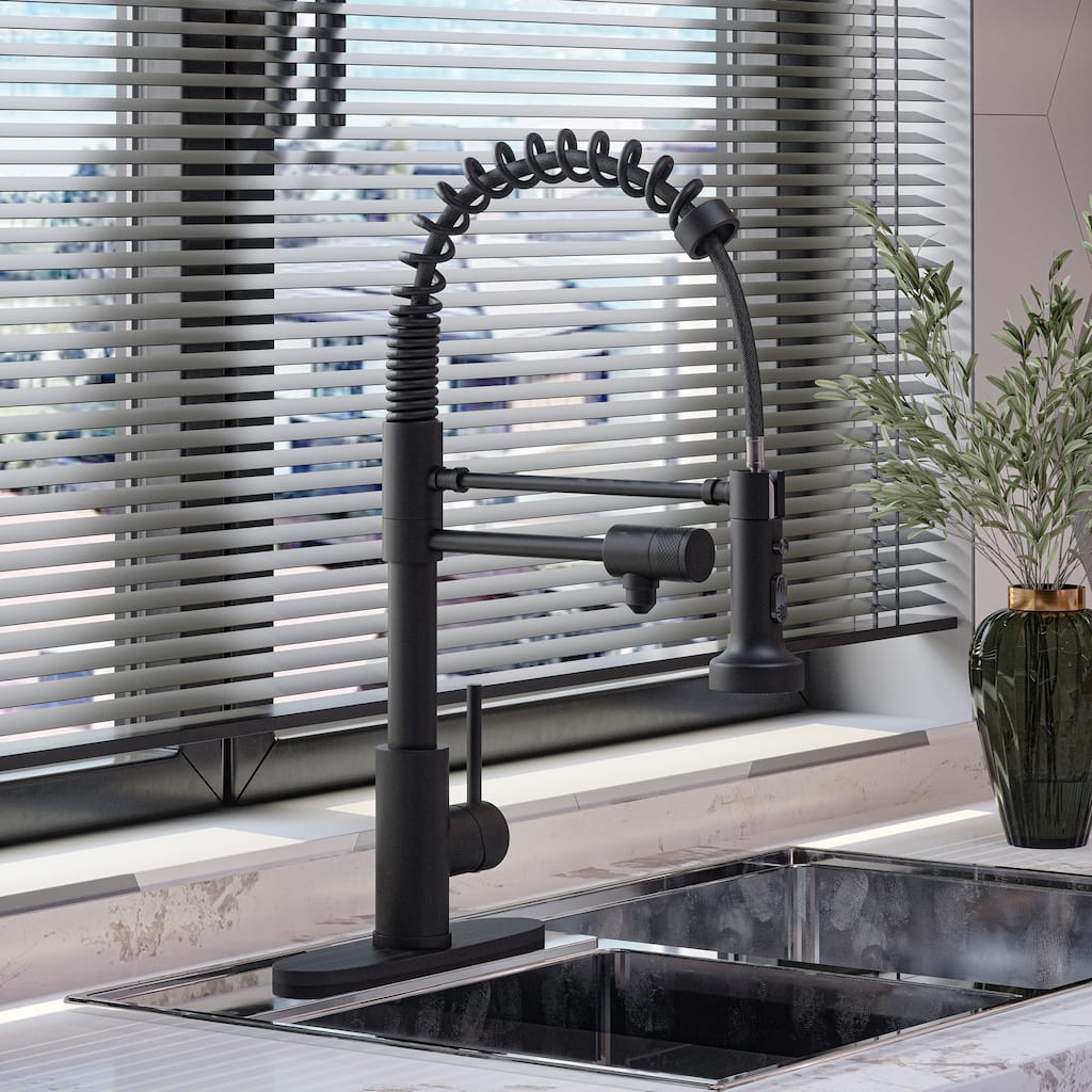 Clihome 3-Function PullDown Kitchen Faucet with Clean Water Spout