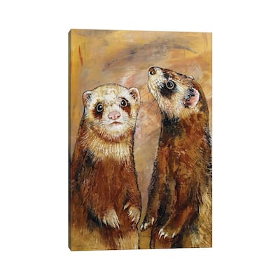iCanvas "Ferrets" by Michael Creese Canvas Print