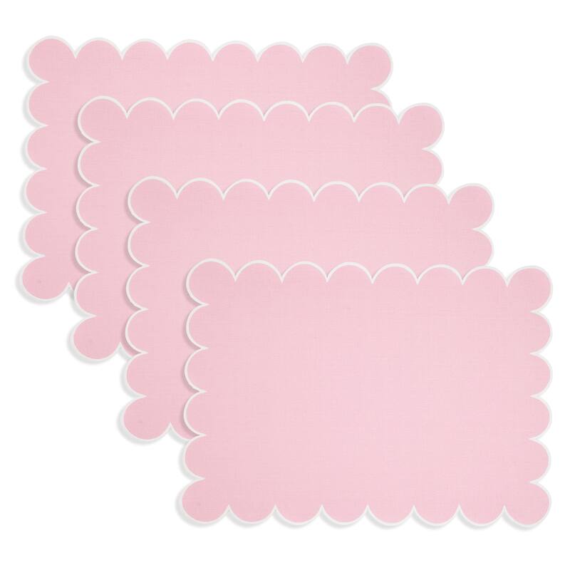 Eco Scallop Border Placemat (Set of 4) - 14"x20"