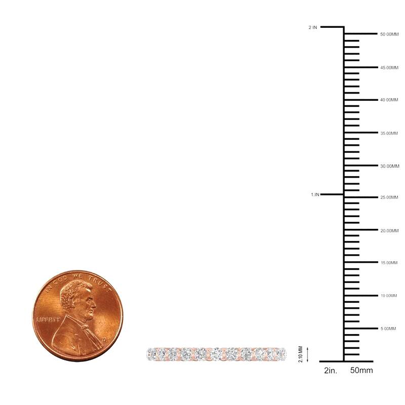 3/4ct TDW Diamond Eternity Wedding Band in 14K Gold for Women