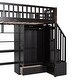 preview thumbnail 35 of 55, Playhouse Inspired Twin size Loft Bed with Bookshelf, Drawers, Desk and Wardrobe, Sturdy Construction & Unique Design, White