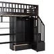 preview thumbnail 15 of 13, Twin Loft Bed with Desk, Drawers & Bookshelf - Playhouse Design, Espresso