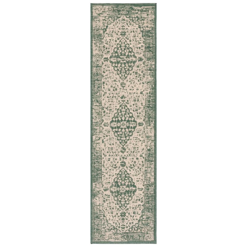 SAFAVIEH Courtyard Hanneke Indoor/ Outdoor Waterproof Patio Backyard Rug