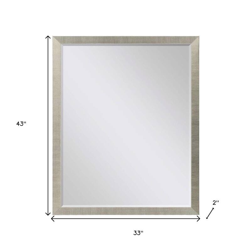 HomeRoots 43" Gold Accent Mirror - 33.00 in. x 43.00 in. x 2.00 in.