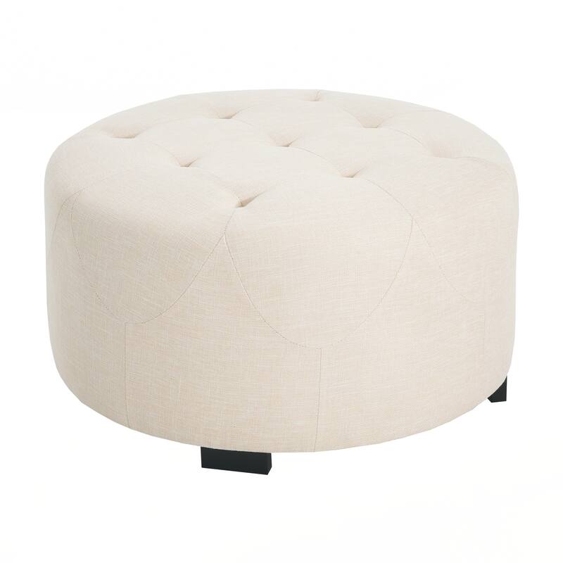 Upholstered Round Ottoman