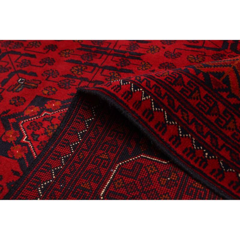 ECARPETGALLERY Hand-knotted Finest Khal Mohammadi Red Wool Rug - 5'0 x 6'8
