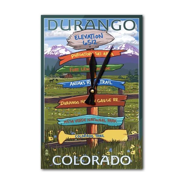 Shop Durango Colorado Signpost Lantern Press Artwork Acrylic