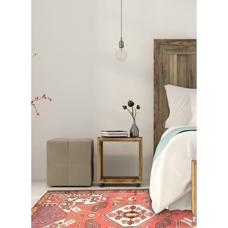 ECARPETGALLERY Hand-knotted Anadol Red Wool Rug - 3'8 x 5'6