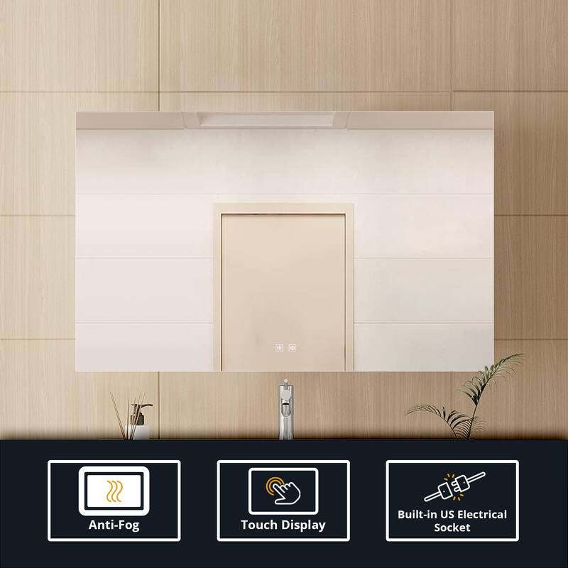 Vellum LED Bathroom Vanity Mirror - N/A