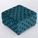preview thumbnail 14 of 54, Jaymee Modern Glam Button Tufted Velvet Ottoman by Christopher Knight Home