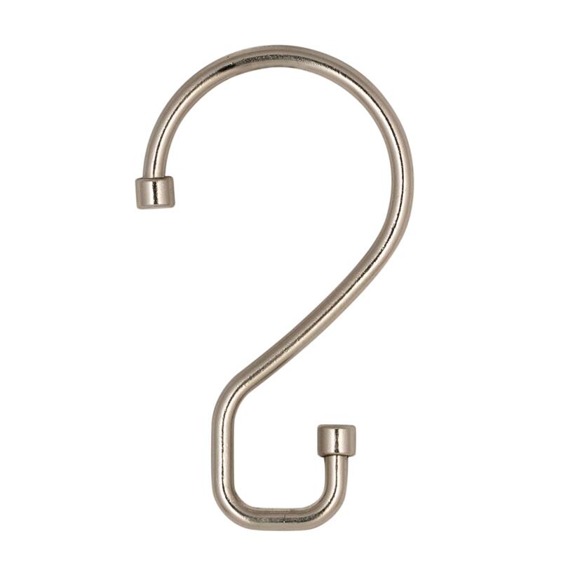 Bath Bliss 12 Pack S-Hook Shower Curtain Rings
