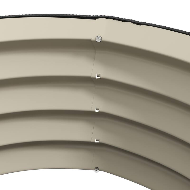 Outdoor Raised Garden Planter Box with Self-Draining and Safety Edging