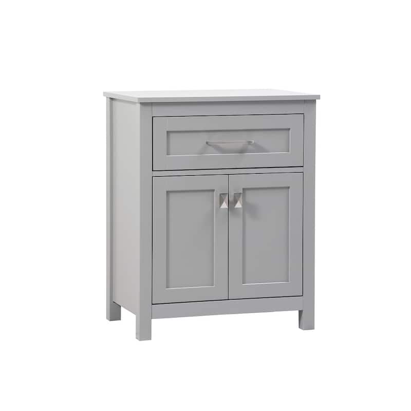 Indigo Home 24 Inch Bathroom Storage Freestanding Cabinet