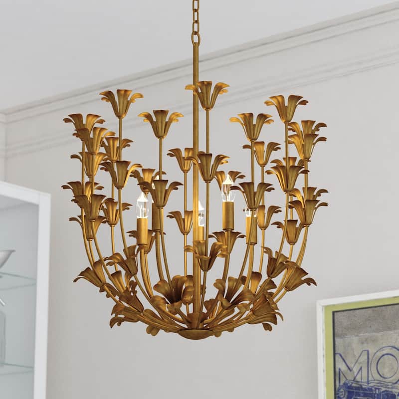 Vaxcel Lighting P0433 Camellia 5 Light 24" Wide Pendant