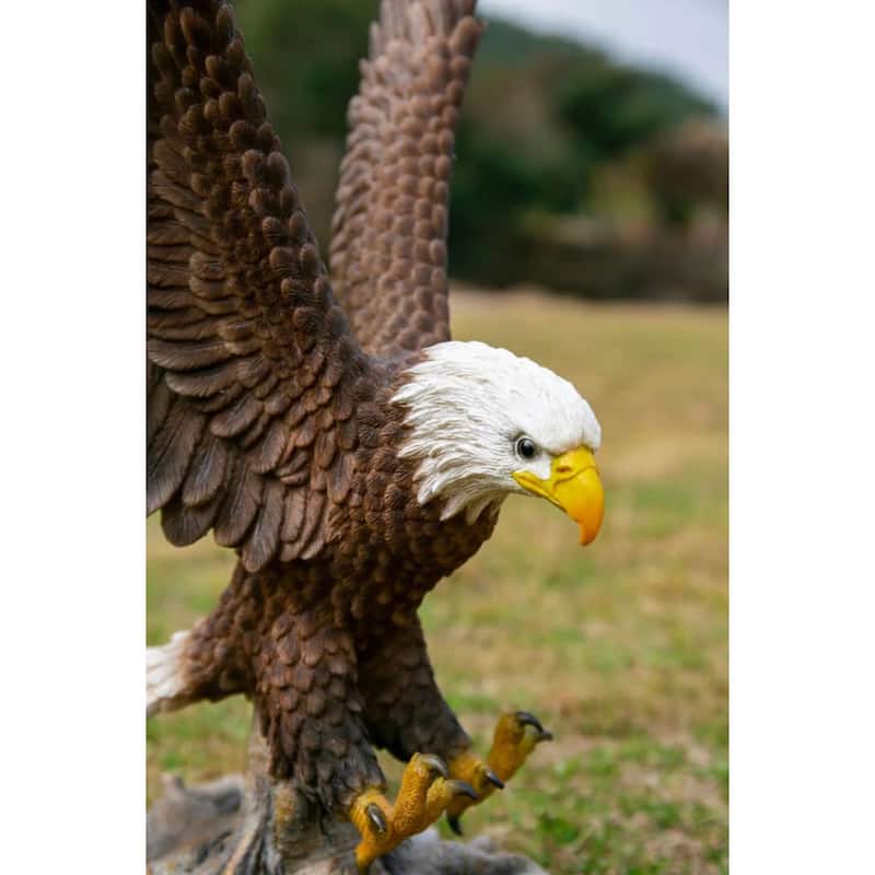 12" Small Flying Eagle Outdoor Garden Statue