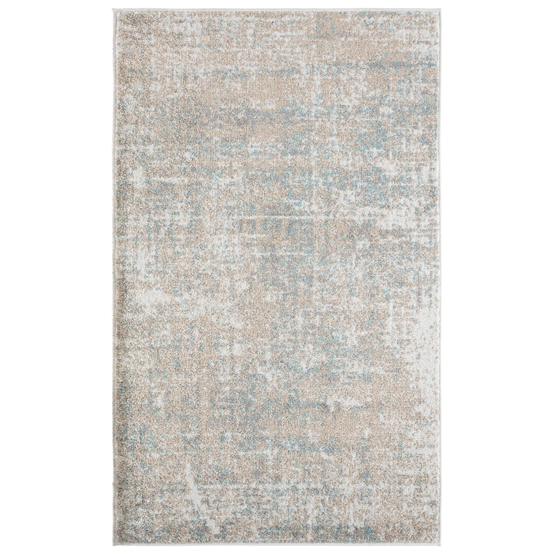 SAFAVIEH Adirondack Guillerma Modern Abstract Distressed Rug - 2' x 3' - Beige/Slate
