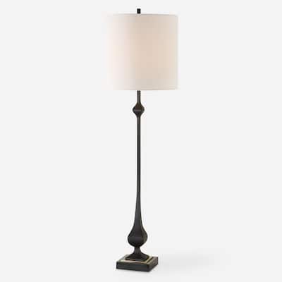 Uttermost Hightower Black Buffet Lamp - 38'' H X 11'' W X 11'' D