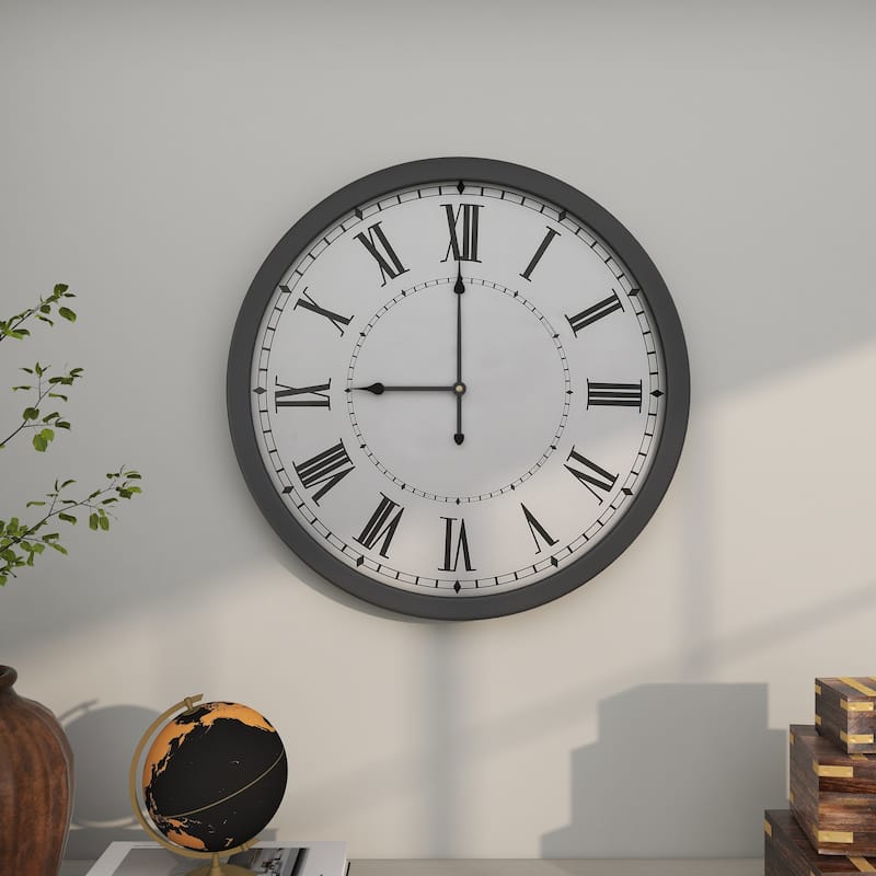 Metal Decorative Wall Clock - Roche River Decor