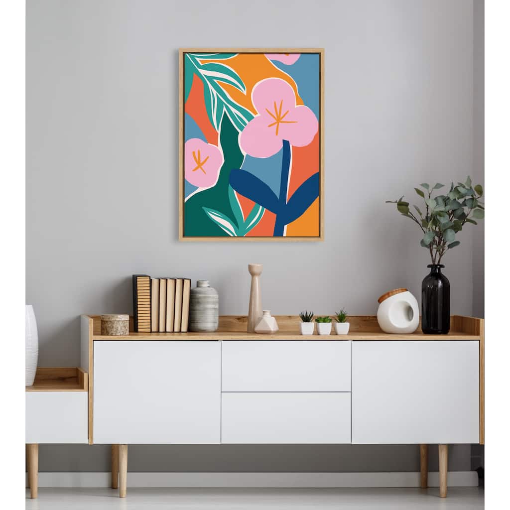 Kate and Laurel Sylvie Oaxaca Garden Framed Canvas by Kate Aurelia Holloway