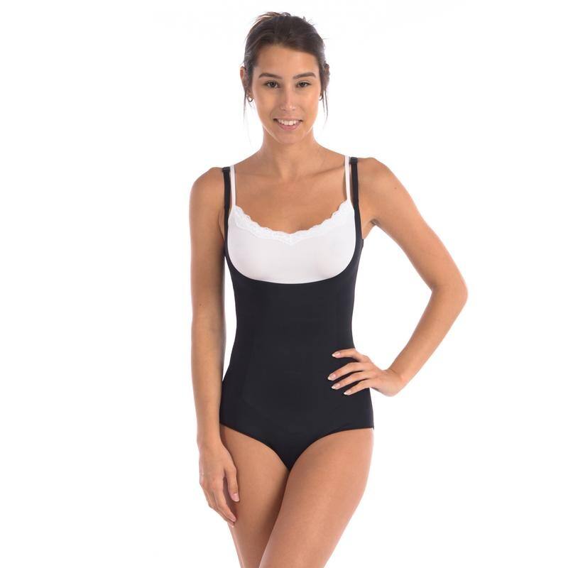 Body Beautiful Bodysuit with Targeted Front Panel