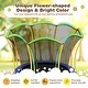 preview thumbnail 10 of 18, 8 Feet Outdoor Unique Flower Shape Trampoline with Enclosure Net