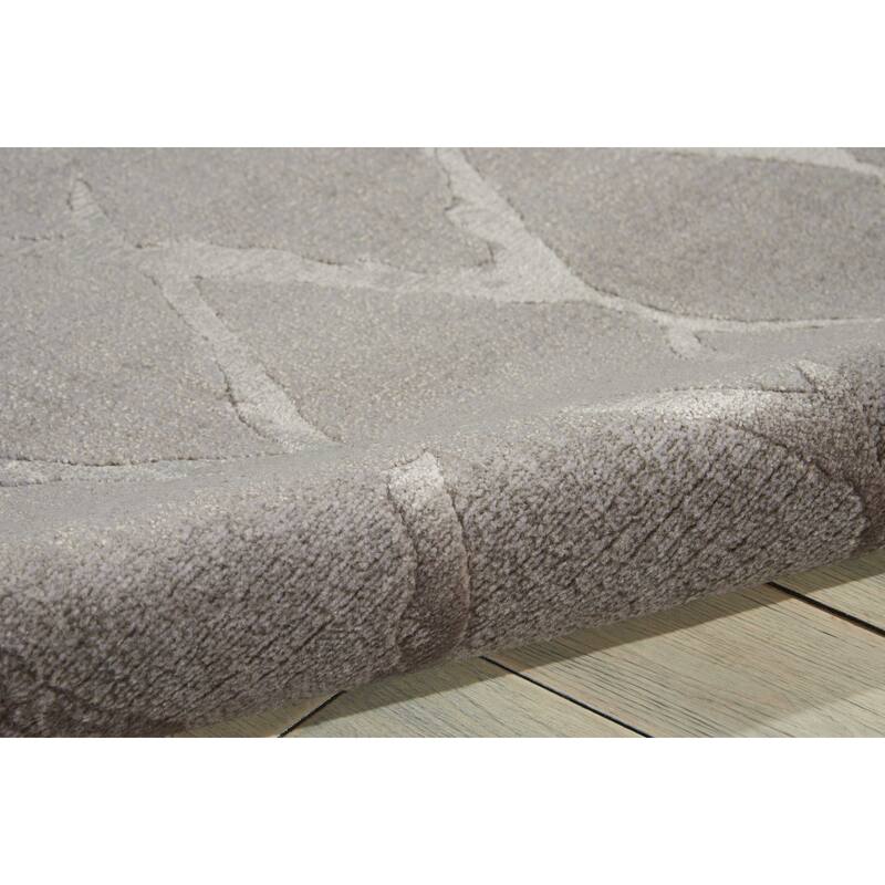 Nourison Twilight Contemporary Geometric Trellis Area Rug