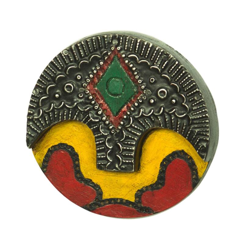 Novica Handmade Round Face African Wood Mask