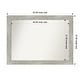preview thumbnail 65 of 119, Dove Greywash Framed Non-Beveled Custom Wall Mirror, Bathroom Vanity Mirror Outer Size: 50 x 37