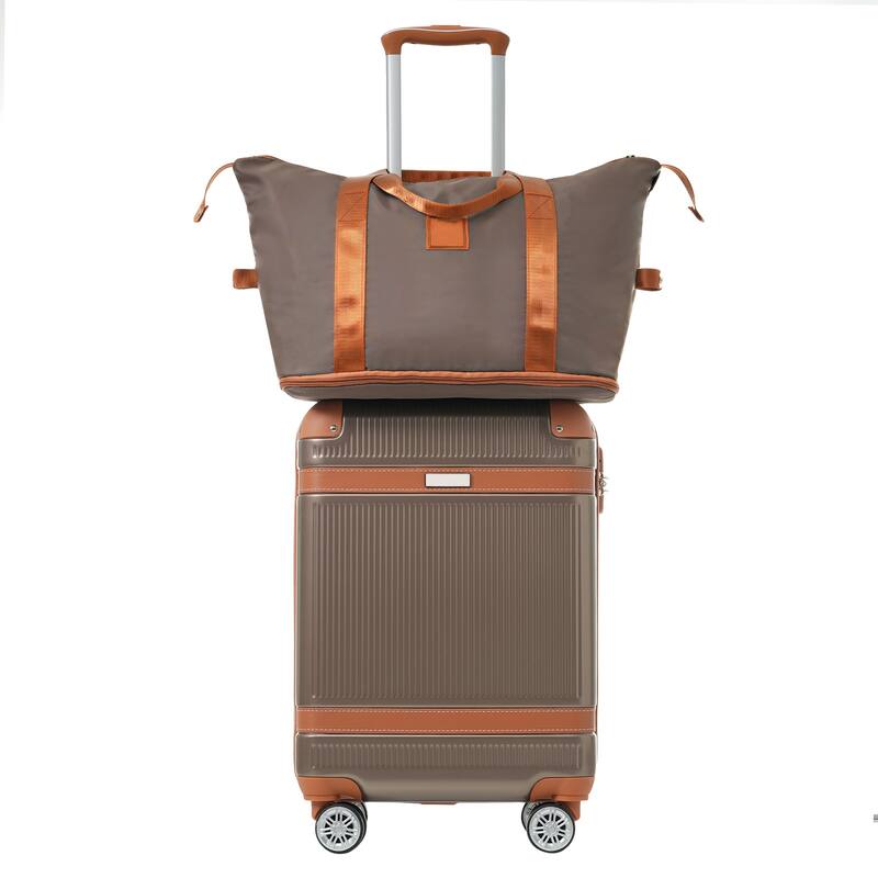 Hardshell Luggage Sets 3 Piece Carry-on Suitcase Double Spinner Wheels with TSA Lock for Men Women