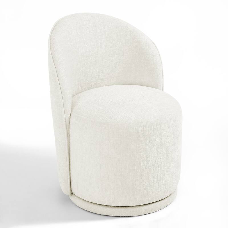 UIXE Modern Upholstered Swivel Armless Side Dining Chairs
