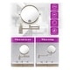 preview thumbnail 39 of 44, 8" Bathroom Mirror Wall Mounted Magnifying Reversible Double Sided 1X/10X Makeup Mirror