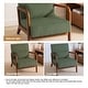 preview thumbnail 163 of 161, 25" W Mid Century Upholstered Wood Accent Chair with Pillow