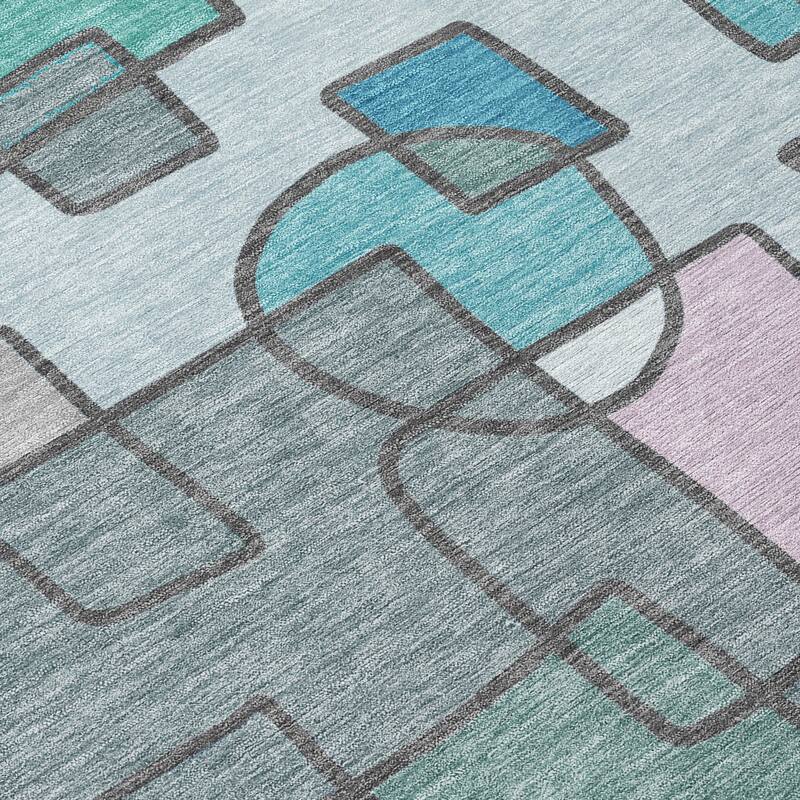 Machine Washable Indoor/ Outdoor Contemporary Prenner Chantille Rug