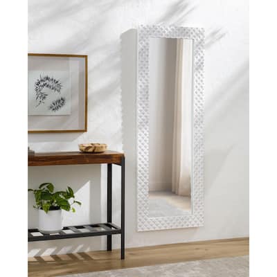 Sabin Wood Frame Full Length Wall Mirror - 69"H x 25"W