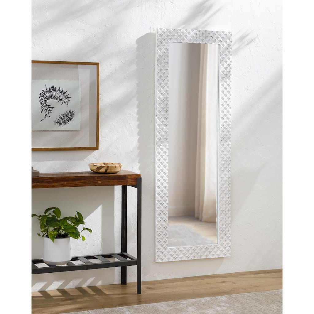 Sabin Wood Frame Full Length Wall Mirror - 69"H x 25"W