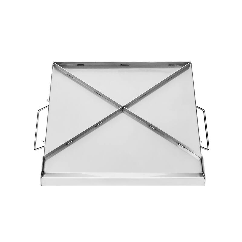 Anmytek Stainless Steel Flat Top Grill Griddle Pan 18x16 BBQ