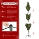 preview thumbnail 24 of 43, Glitzhome 7.5ft/9ft Pre-Lit Full Fir Artificial Christmas Tree w/Foot Pedal & Remote Control Simple Setup