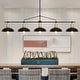 preview thumbnail 5 of 21, 4/5-Light Industrial Linear Bowl-shaped Chandelier Lighting over Kitchen Table