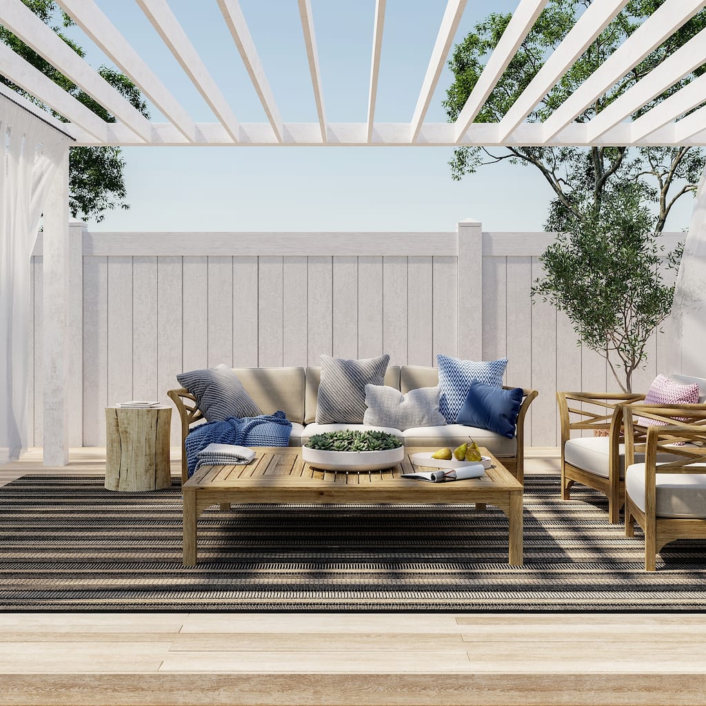 Nuloom Gazania Striped Indoor/Outdoor Area Rug