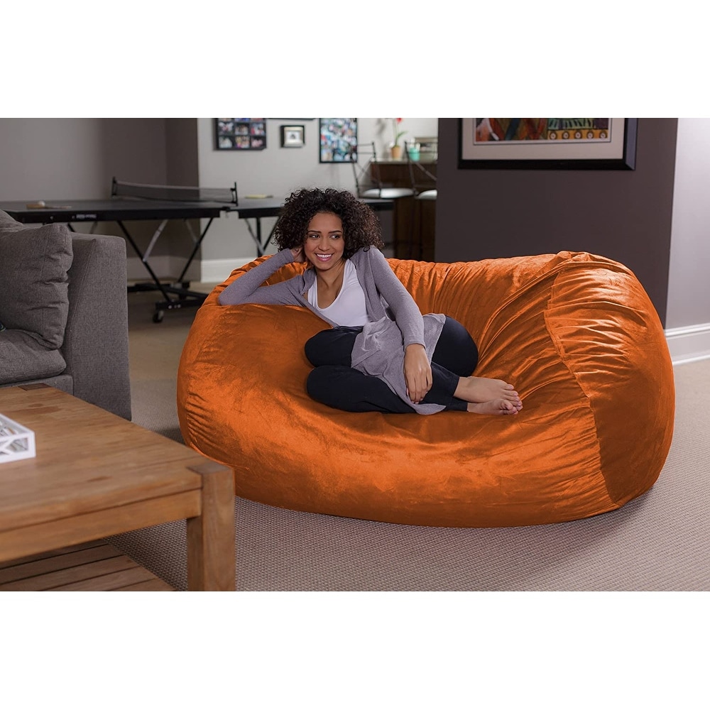 6 foot Bean Bag Lounger Large Memory Foam Bag Chair Lounger Bed Bath Beyond 20616398