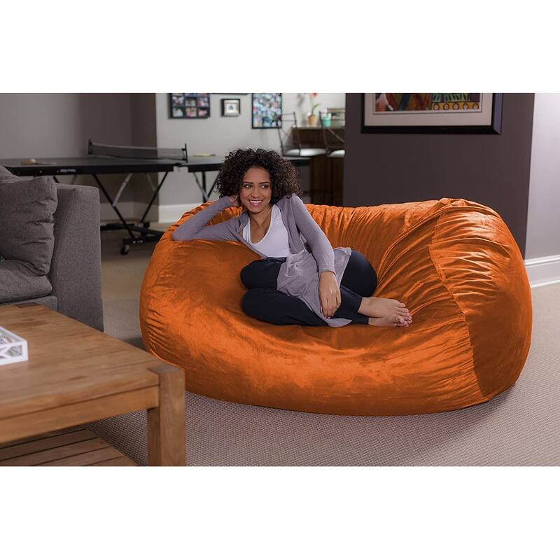 6-foot Bean Bag Lounger Large Memory Foam Bag Chair Lounger